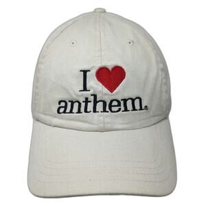 Alternative Apparel Baseball Cap Beige One Size I Heart Anthem USA Cotton Hat